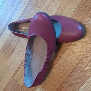 Ecco Leather Ballet Flats Size 9